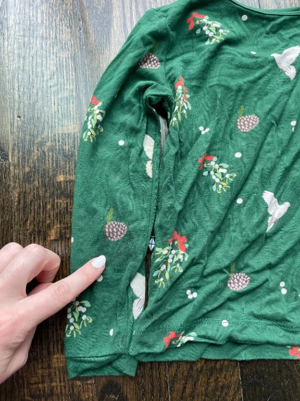 Kyte BABY Long Sleeve Holiday Christmas Pajama Set in Mistletoe 18-24M
